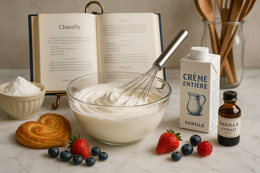 Bol de chantilly avec fouet, crème et fruits, Chantilly maison : 5 recettes faciles et alternatives vegan