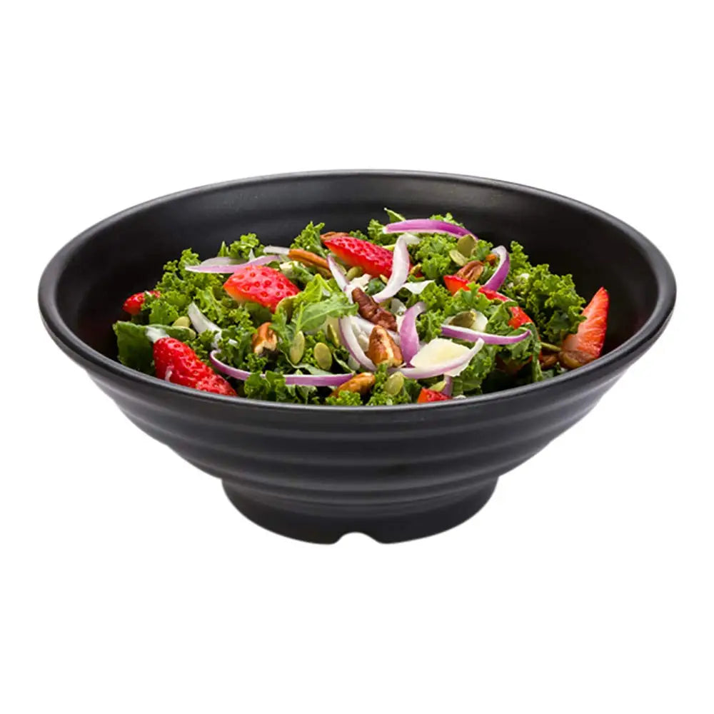 Bol en plastique robuste effet pierre, grande capacité alimentaire