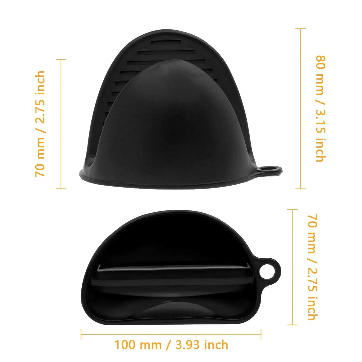 Gants de Cuisine Silicone Anti Chaleur x2 – Résistants à la Chaleur, Antidérapants, Faciles à Nettoyer - Ustensile de chef