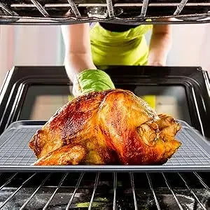 Grilles de Refroidissement Set de 2 Idéales pour Cuisson au Four, Gril et Plus