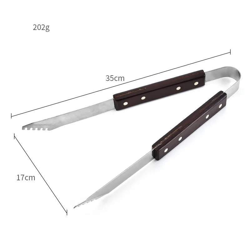 Kit d'Outils de Barbecue en Acier Inoxydable – Résistant à la Chaleur et Facile à Nettoyer, Pour 1 à 5 Personnes - Ustensile de chef