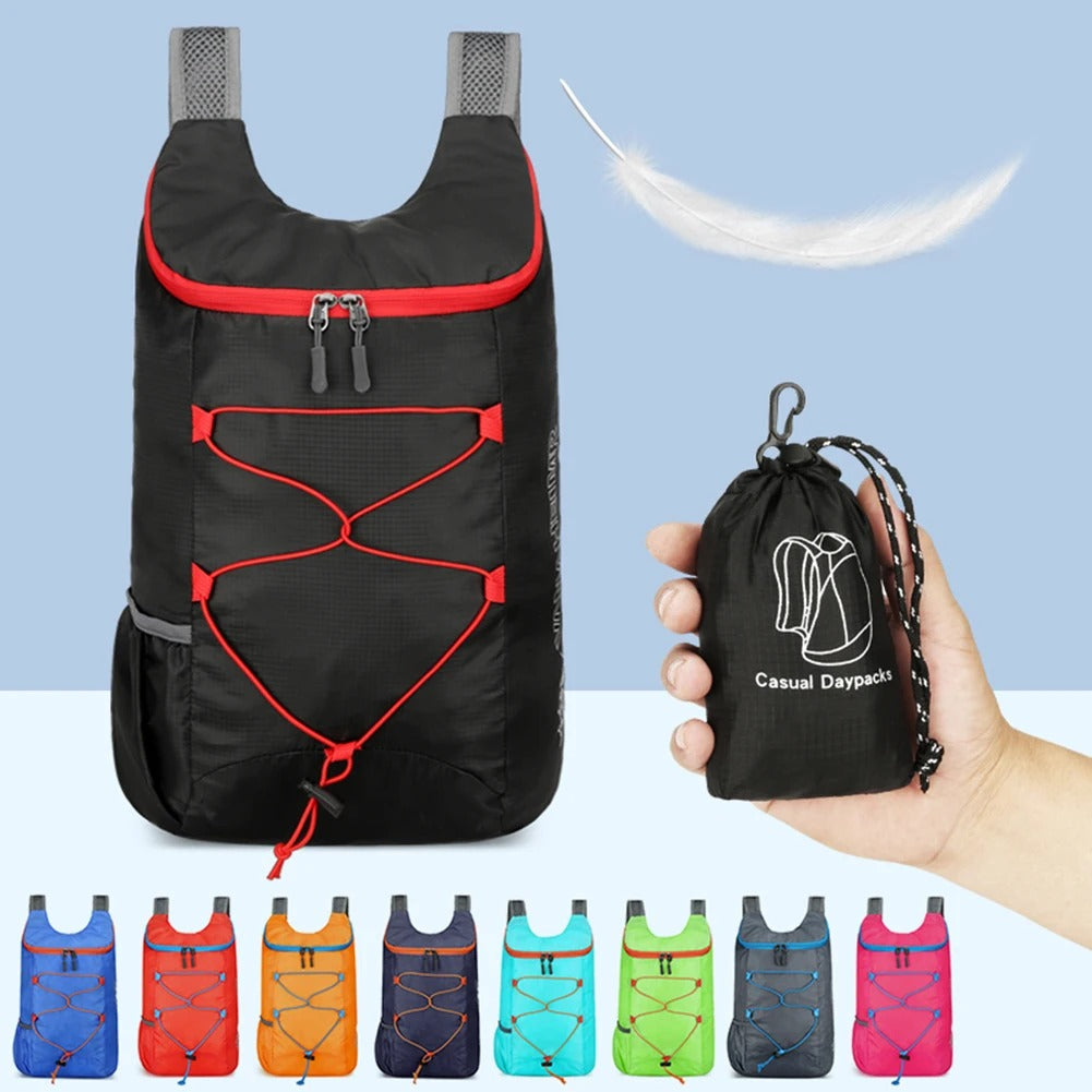 Kit Chien Multi-usage – Voyage, Camping et Sécurité - sac à dos noir pliable avec ses variantes
