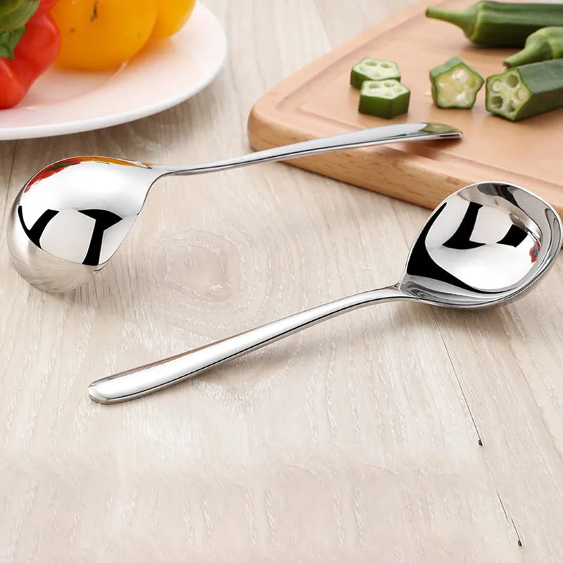 Louche Inox Épaissie – Manche Long pour Soupe & Hot Pot - Ustensile de chef