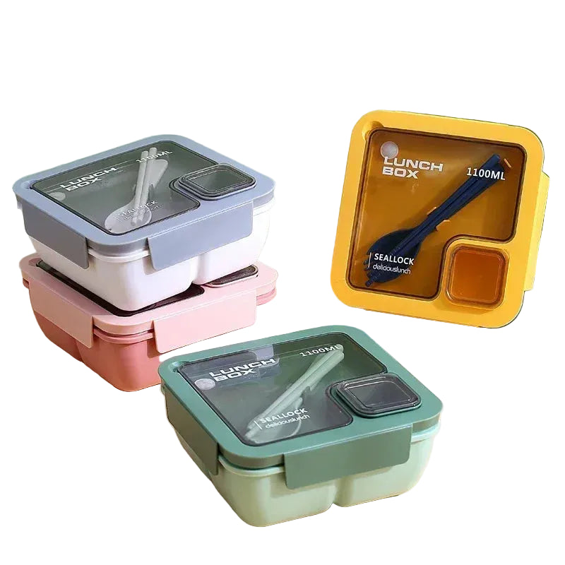 Lunch Box Micro-Ondable avec Couverts
