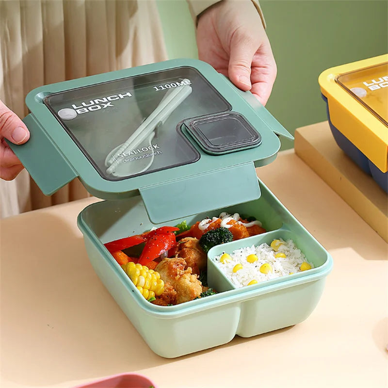 Lunch Box Micro-Ondable avec Couverts  1100 ml