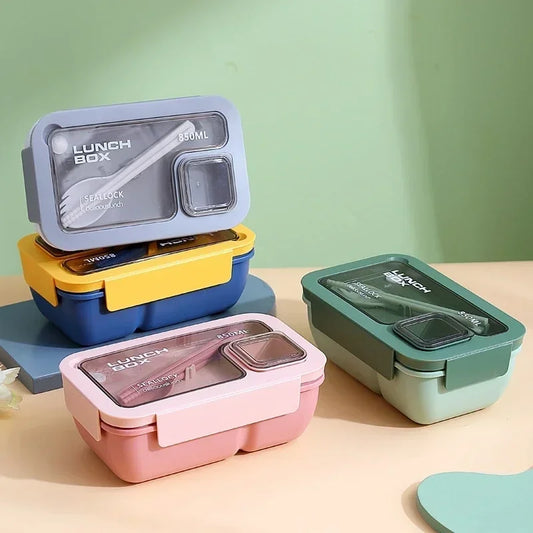 Lunch Box Micro-Ondable avec Couverts 850 ml