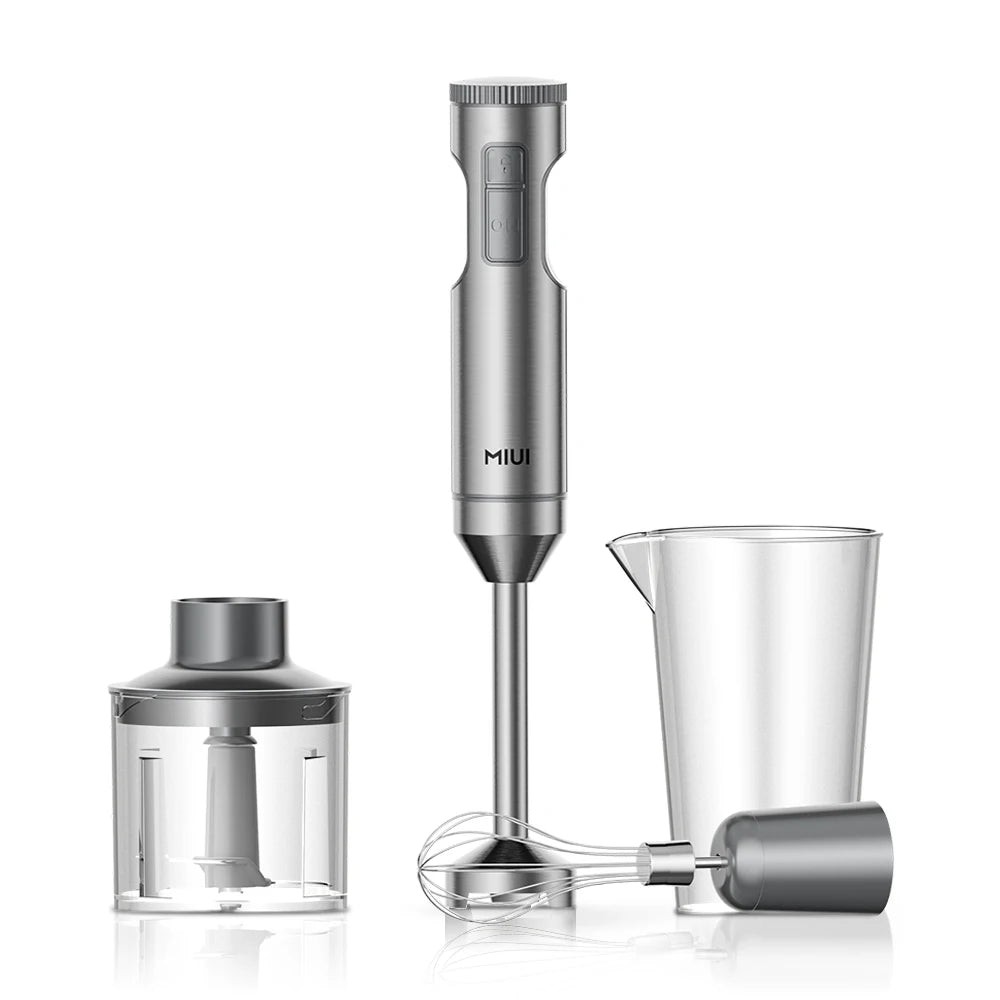Mixeur Plongeant MIUI PHB8001 – 1000W, 14 Vitesses, Turbo Mode, Acier Inoxydable - Ustensile de chef