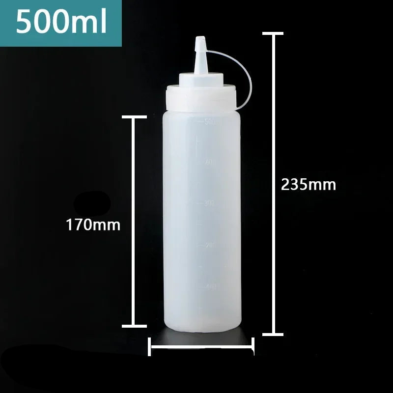 Bouteilles pour Sauce en Plastique - Service Précis et Pratique pour Cuisine et Restauration - Ustensile de chef