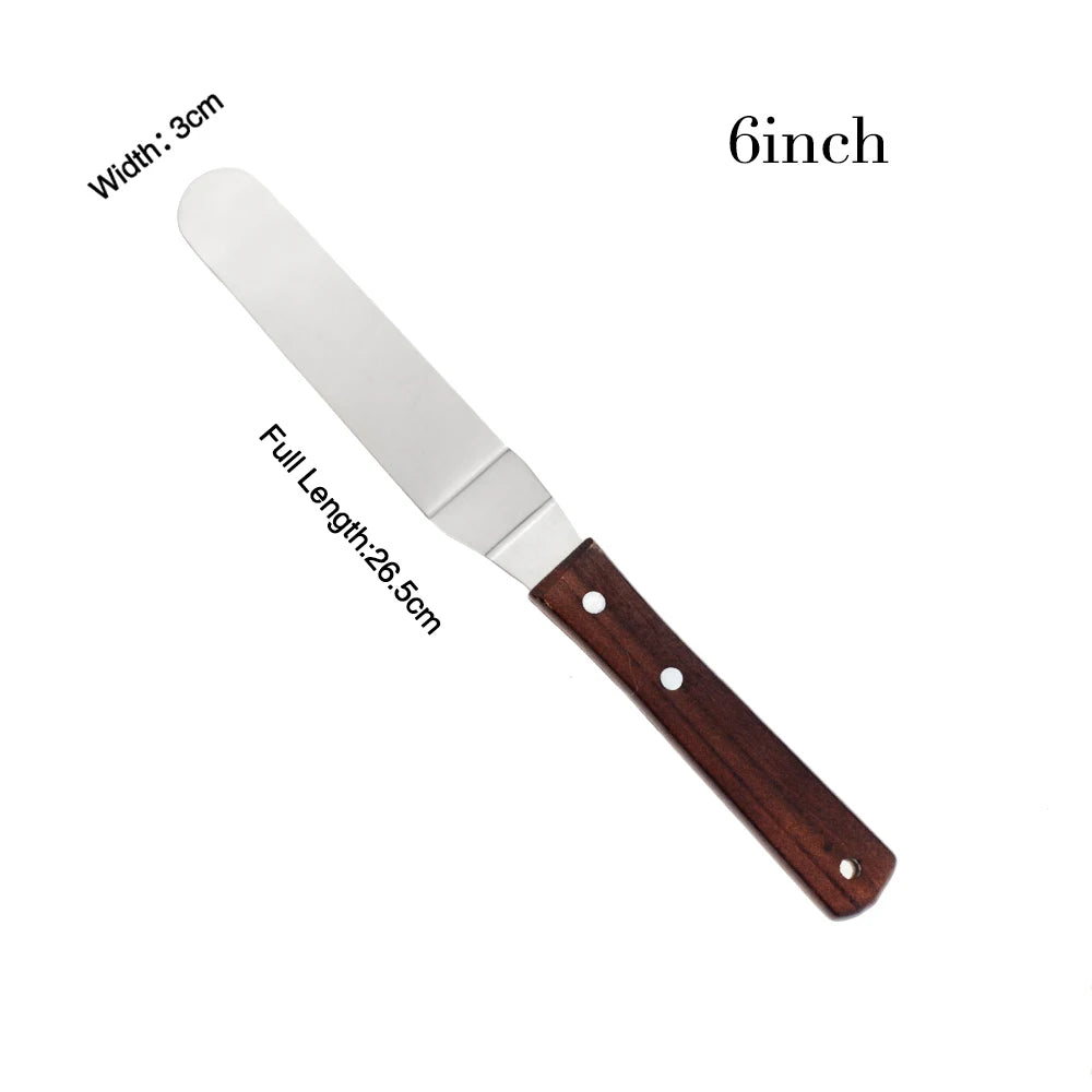 Spatule à Glaçage Inclinée en Acier Inoxydable – Idéale pour Gâteaux, Crèmes et Pâtisseries | Manche Antidérapant & Lame Flexible - Ustensile de chef