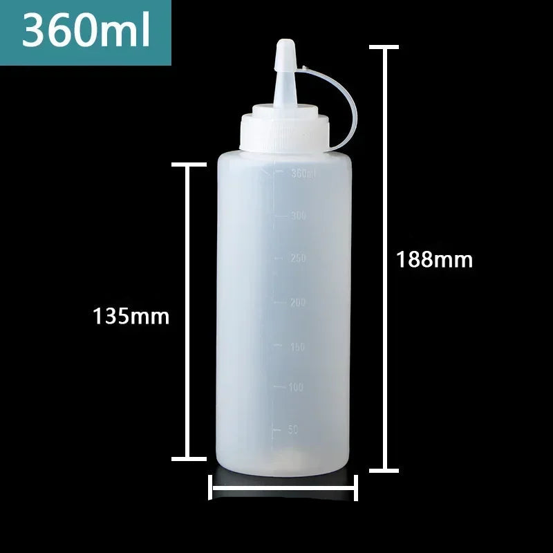 Bouteilles pour Sauce en Plastique - Service Précis et Pratique pour Cuisine et Restauration - Ustensile de chef