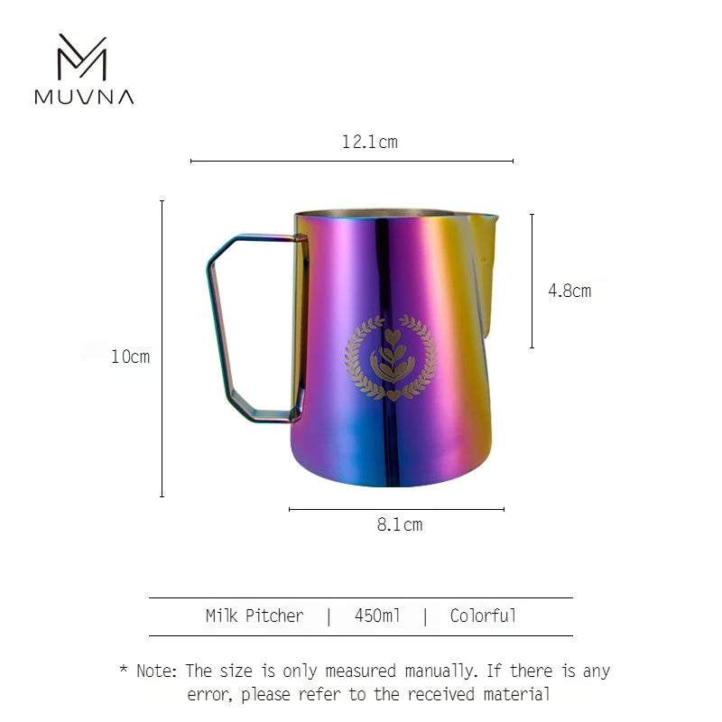 Pichet à Lait Muvna – Latte Art Précis Acier Inoxydable