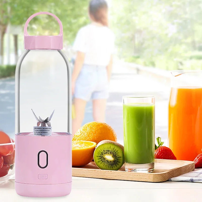 Blender Portable BALASHOV 500ml – Mini Blender Juicer avec Lames en Acier Inoxydable – Mixeur Smoothie avec Éjection Automatique de Pulpe - Ustensile de chef