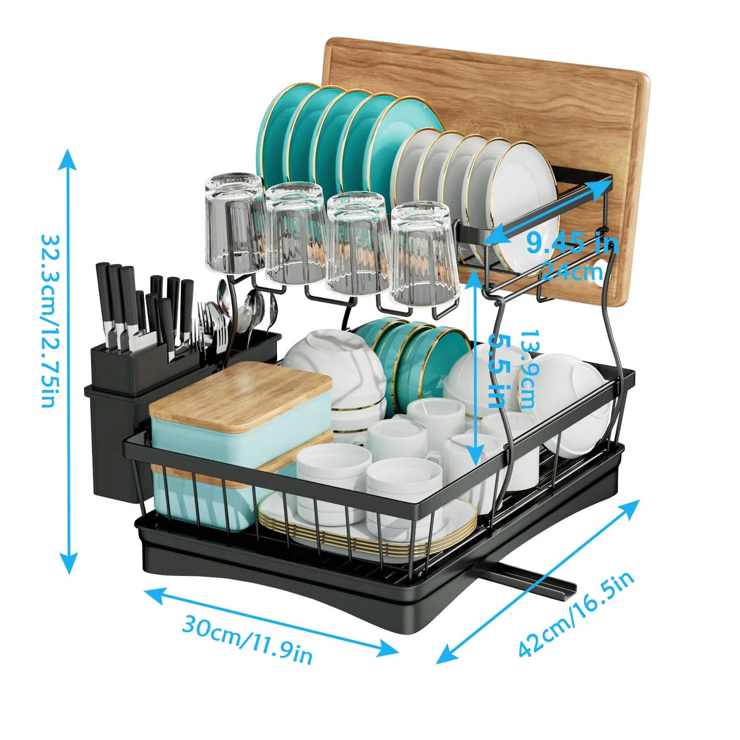 Égouttoir à Vaisselle en Métal – Résistant, Pratique et Idéal pour une Cuisine Organisée - Ustensile de chef
