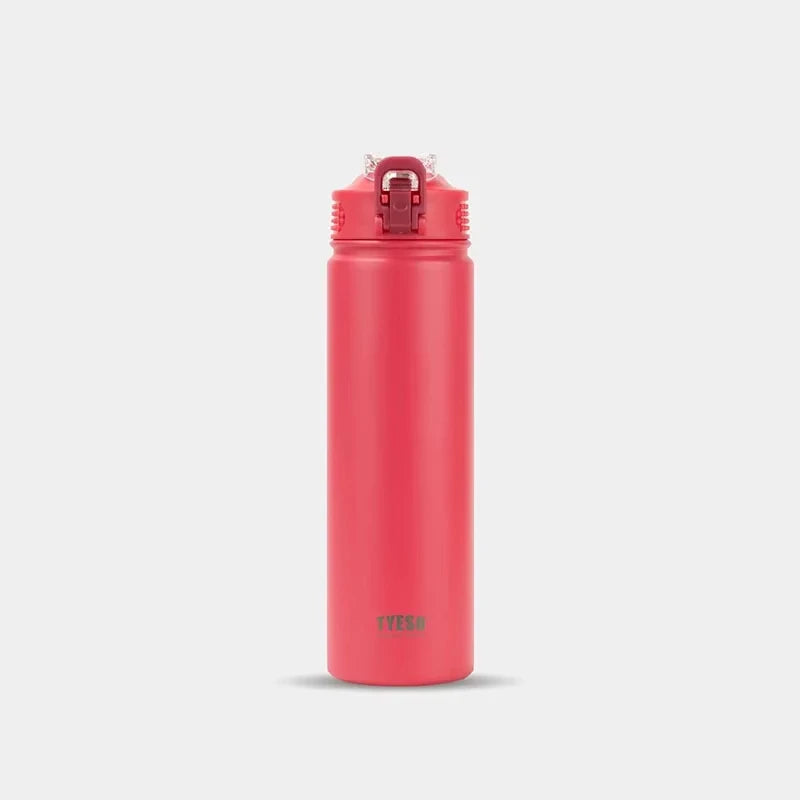 Bouteille Isotherme en Acier Inoxydable 304 avec Paille, Flasque Sportive Portable - Ustensile de chef