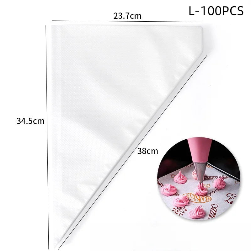 Poches à Douille Jetables – Pack Hygiénique et Résistant pour Décoration de Gâteaux et Cupcakes - Ustensile de chef