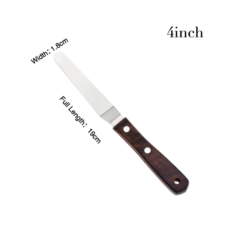 Spatule à Glaçage Inclinée en Acier Inoxydable – Idéale pour Gâteaux, Crèmes et Pâtisseries | Manche Antidérapant & Lame Flexible - Ustensile de chef