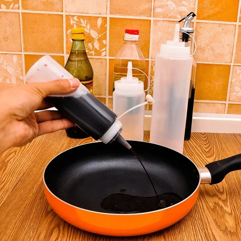 Bouteilles pour Sauce en Plastique - Service Précis et Pratique pour Cuisine et Restauration - Ustensile de chef