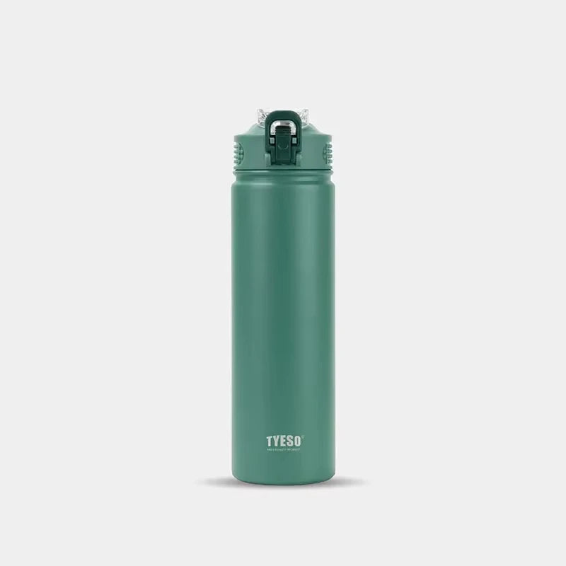 Bouteille Isotherme en Acier Inoxydable 304 avec Paille, Flasque Sportive Portable - Ustensile de chef