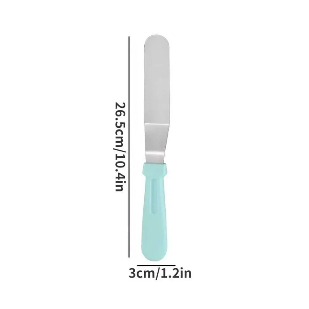 Spatule à Glaçage Inclinée en Acier Inoxydable – Idéale pour Gâteaux, Crèmes et Pâtisseries | Manche Antidérapant & Lame Flexible - Ustensile de chef