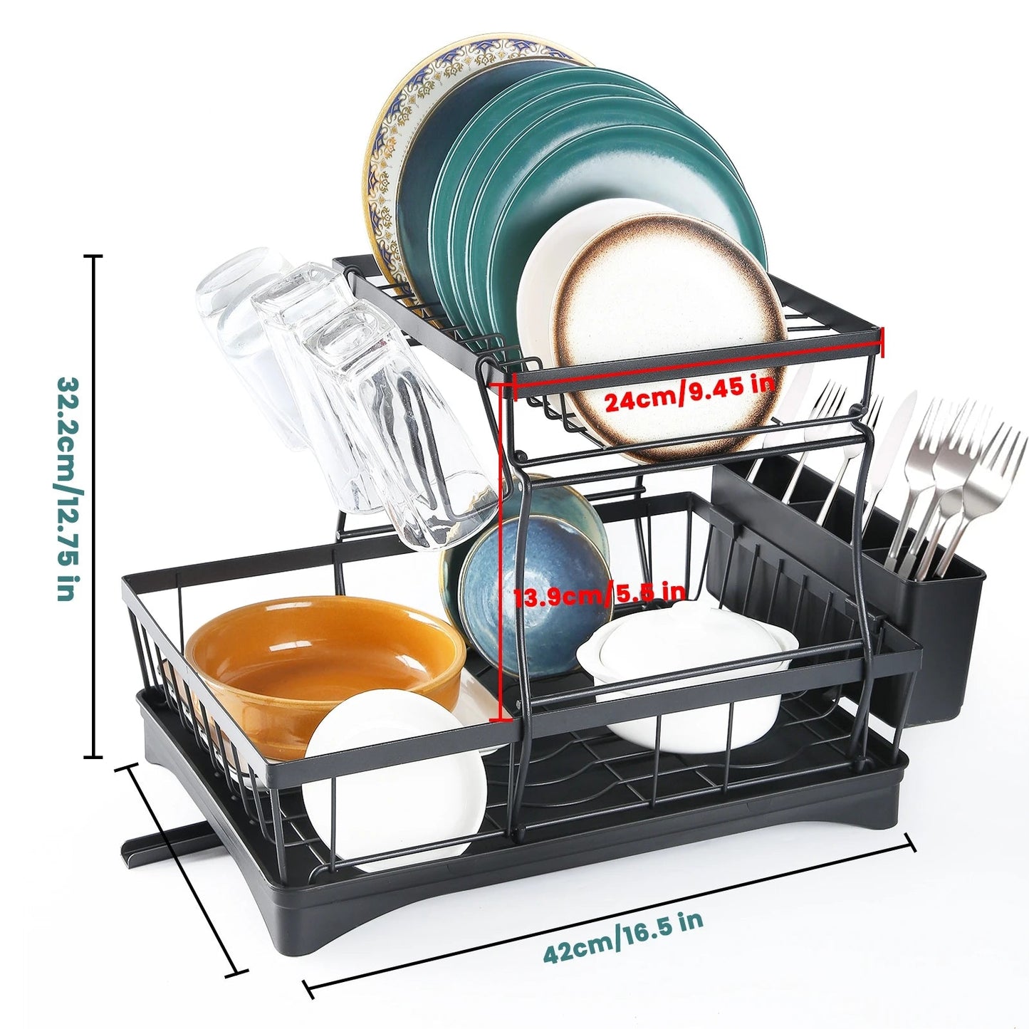 Égouttoir à Vaisselle en Métal – Résistant, Pratique et Idéal pour une Cuisine Organisée - Ustensile de chef