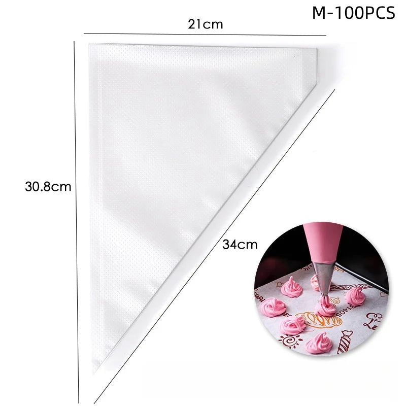 Poches à Douille Jetables – Pack Hygiénique et Résistant pour Décoration de Gâteaux et Cupcakes - Ustensile de chef