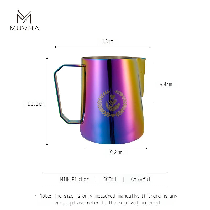 Pichet à Lait Muvna – Latte Art Précis Acier Inoxydable