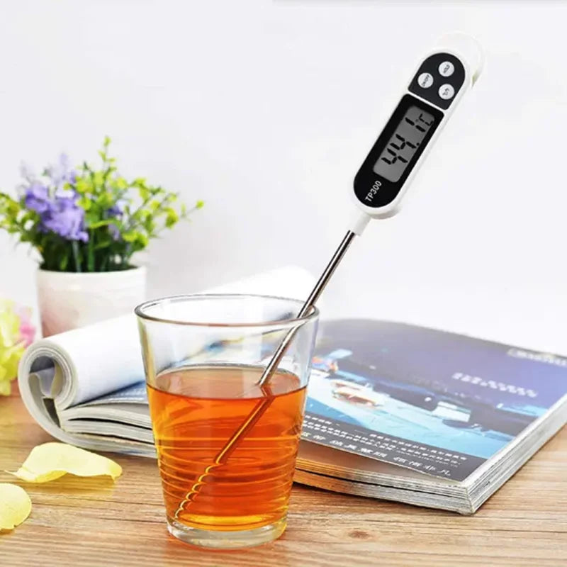 Thermomètre de Cuisine Digital - Sonde Inox - Précis & Rapide - Plage -50°C à 300°C - Ustensile de chef