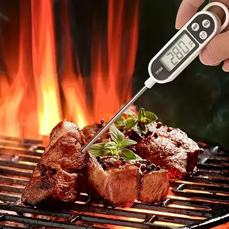Thermomètre de Cuisine Digital - Sonde Inox - Précis & Rapide - Plage -50°C à 300°C - Ustensile de chef
