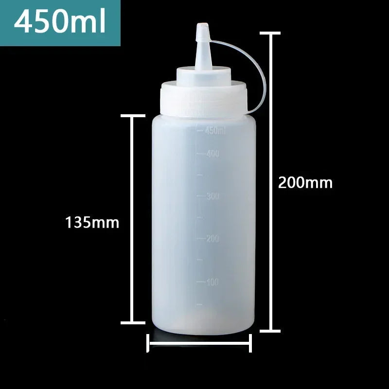 Bouteilles pour Sauce en Plastique - Service Précis et Pratique pour Cuisine et Restauration - Ustensile de chef