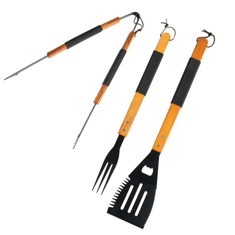 Kit d'Outils de Barbecue en Acier Inoxydable – Résistant à la Chaleur et Facile à Nettoyer, Pour 1 à 5 Personnes - Ustensile de chef