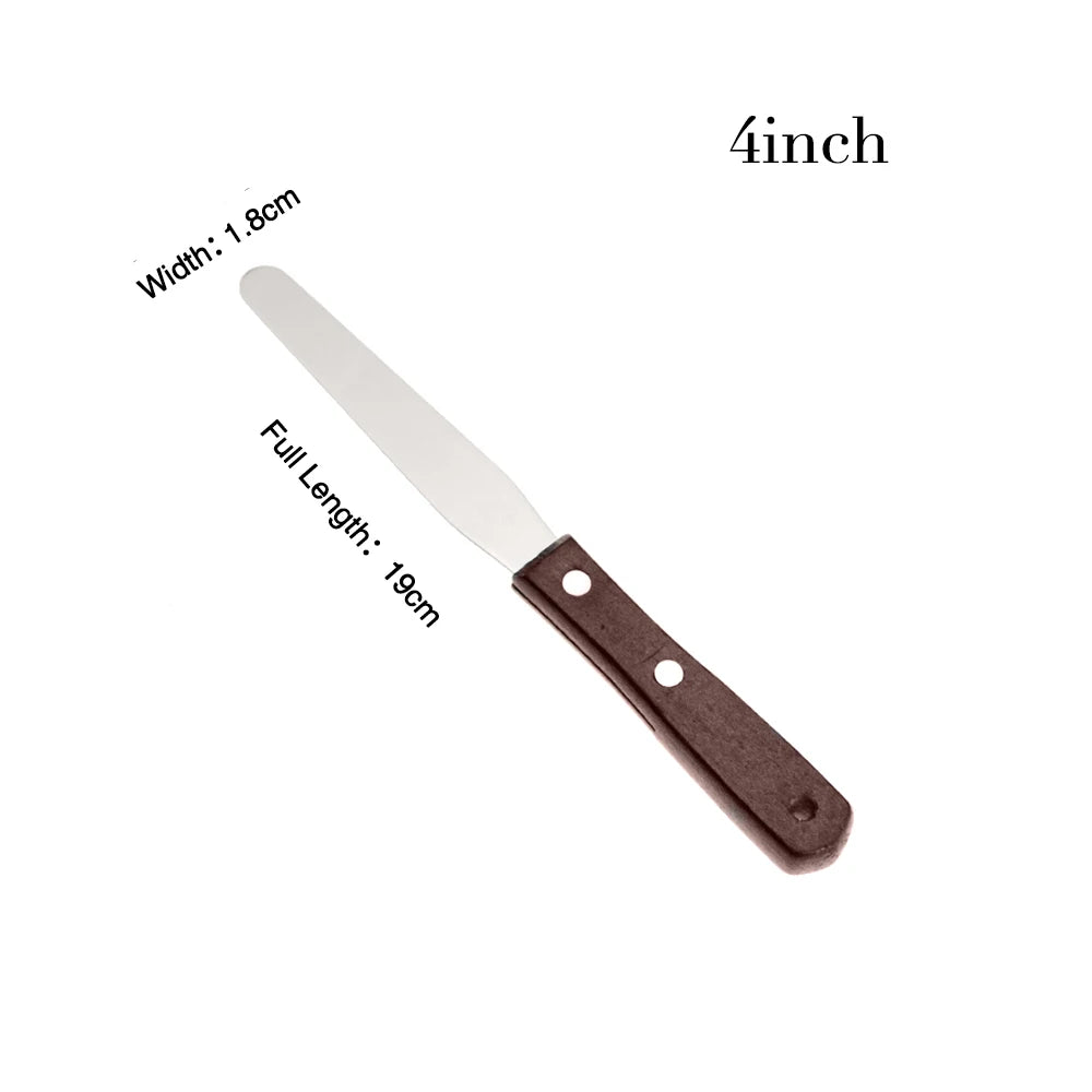 Spatule à Glaçage Inclinée en Acier Inoxydable – Idéale pour Gâteaux, Crèmes et Pâtisseries | Manche Antidérapant & Lame Flexible - Ustensile de chef