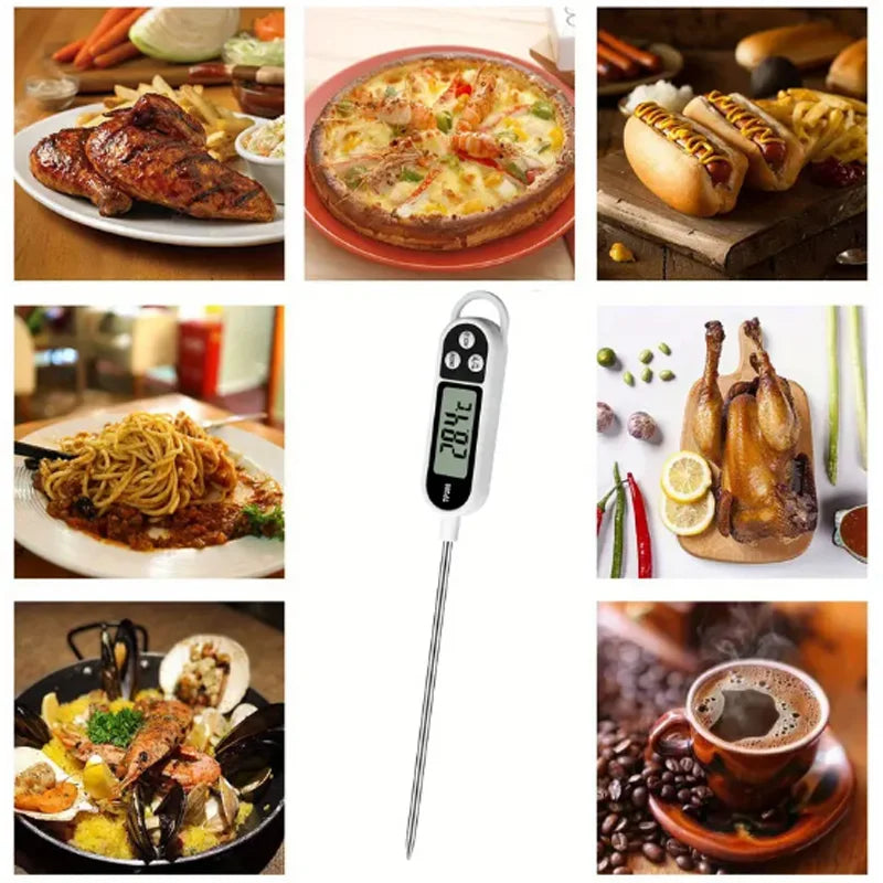 Thermomètre de Cuisine Digital - Sonde Inox - Précis & Rapide - Plage -50°C à 300°C - Ustensile de chef