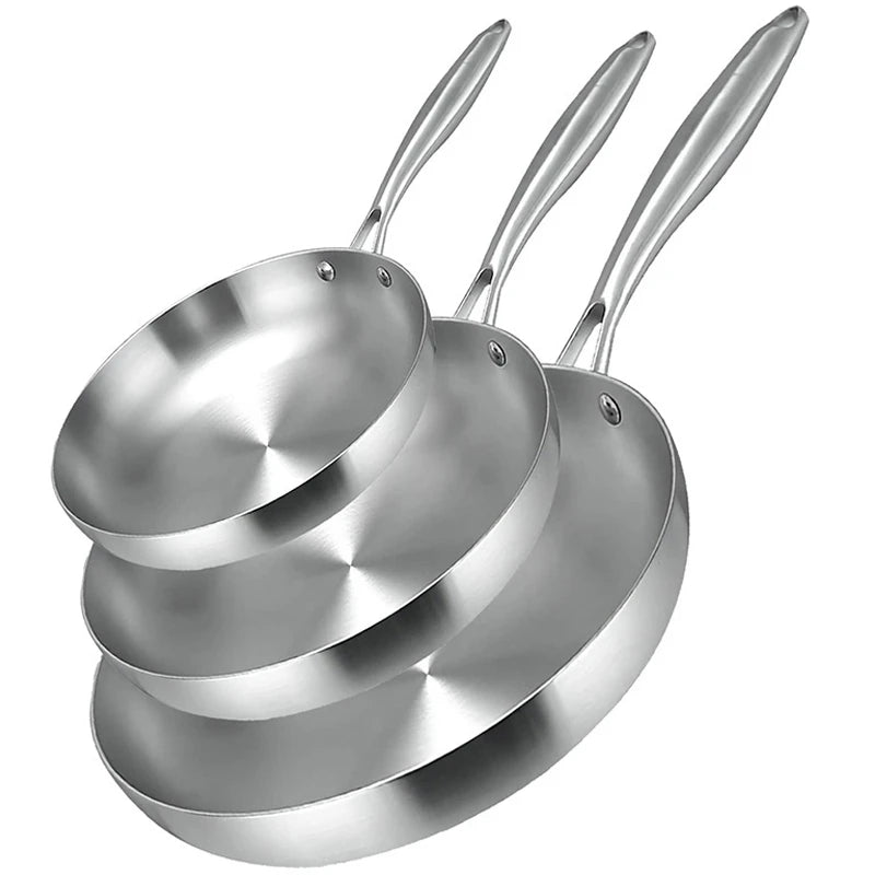 Wok en Acier Inoxydable