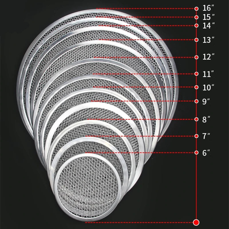 Plaque à Pizza en Aluminium – Cuisson Homogène et Croustillante | Aixiangru avec différentes dimensions pour un usage polyvalent