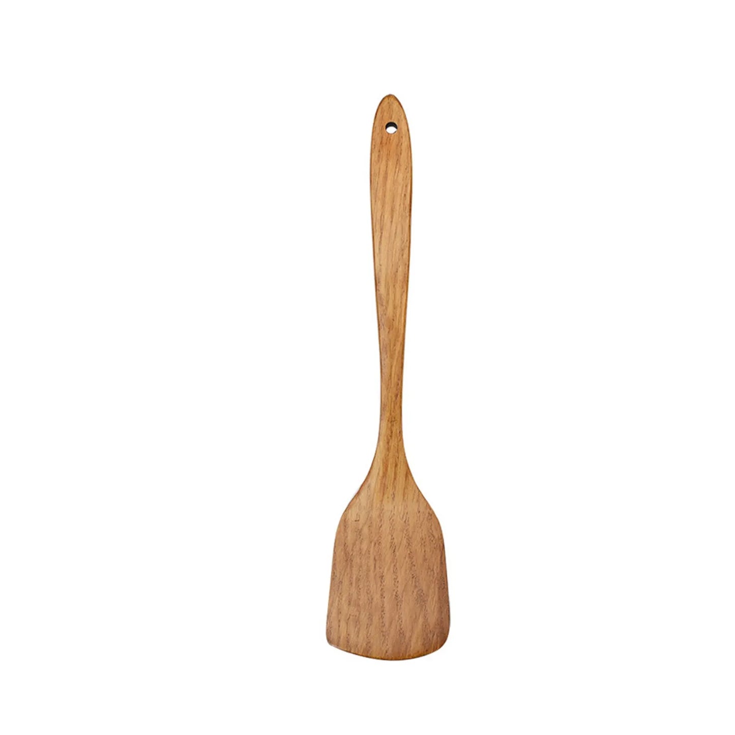 Ustensile de Cuisine en Bois – Cuillère ou Spatule Écologique en bois naturel lisse avec manche percé pour suspension