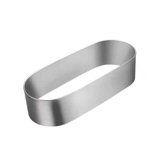 Moule à Gâteau et Tartelette Inox – Durable & Éco. Anneau ovale inox pour mouler tartes et entremets