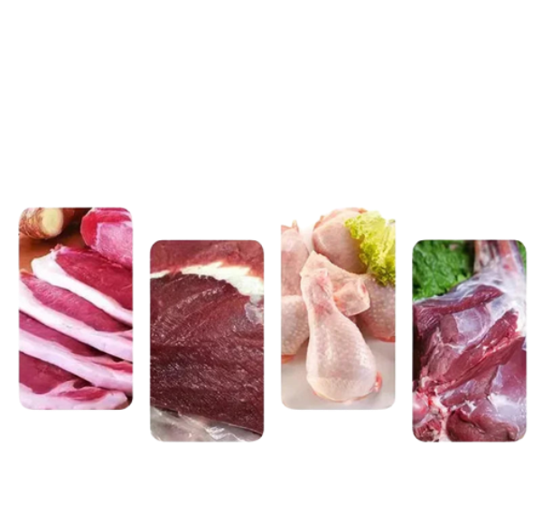 Attendrisseur Viande Inox – Cuisson Plus Rapide et Tendre avec morceaux de viande variés pour préparation culinaire