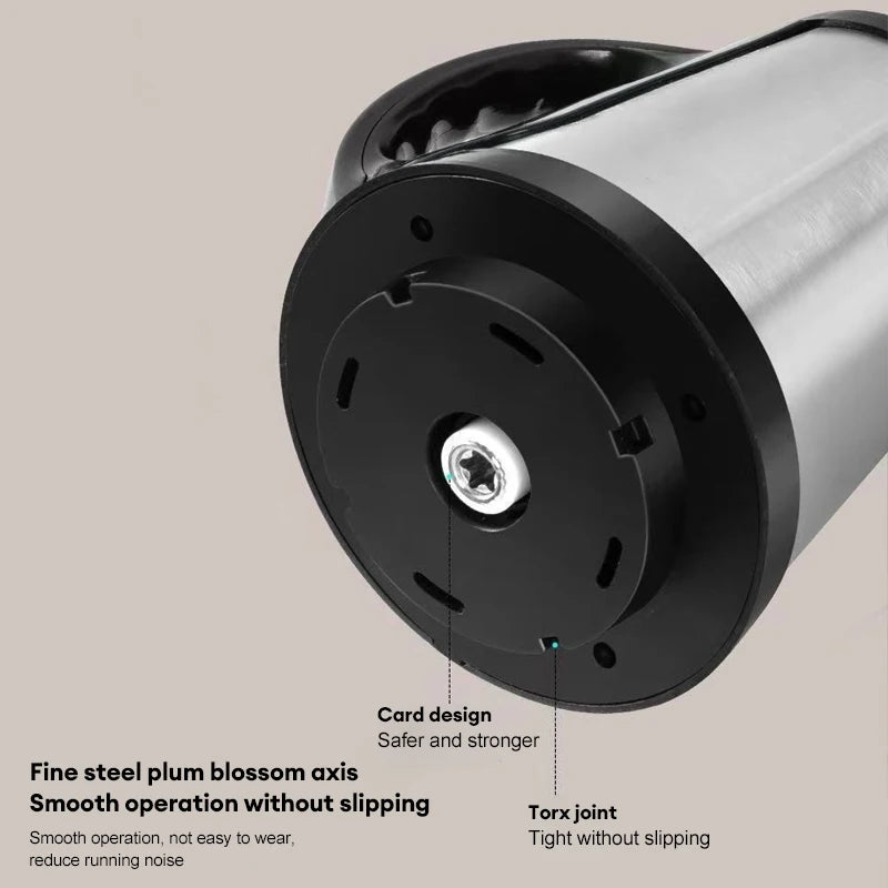 Hachoir Électrique Inox 5L – Puissant pour Viande et Légumes avec design en acier et fonctionnement sans glissement