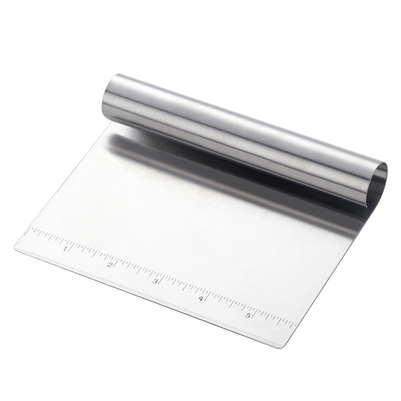Coupe pâte en Acier Inoxydable – Outils de Pâtisserie Écologiques avec règle intégrée pour découpe précise