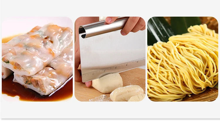 Coupe pâte en Acier Inoxydable – Outils de Pâtisserie Écologiques utilisé pour couper la pâte à pâtisserie fraîche sur plan de travail