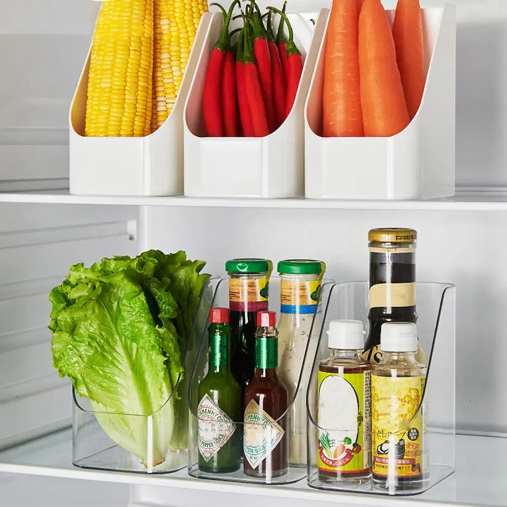 Boîte de Rangement Frigo Empilable – Compacte et Polyvalente pour légumes, sauces et condiments dans un réfrigérateur