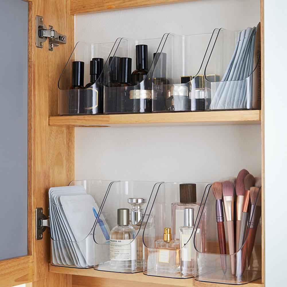 Boîte de Rangement Frigo Empilable – Compacte et Polyvalente pour organiser cosmétiques et accessoires dans une armoire en bois
