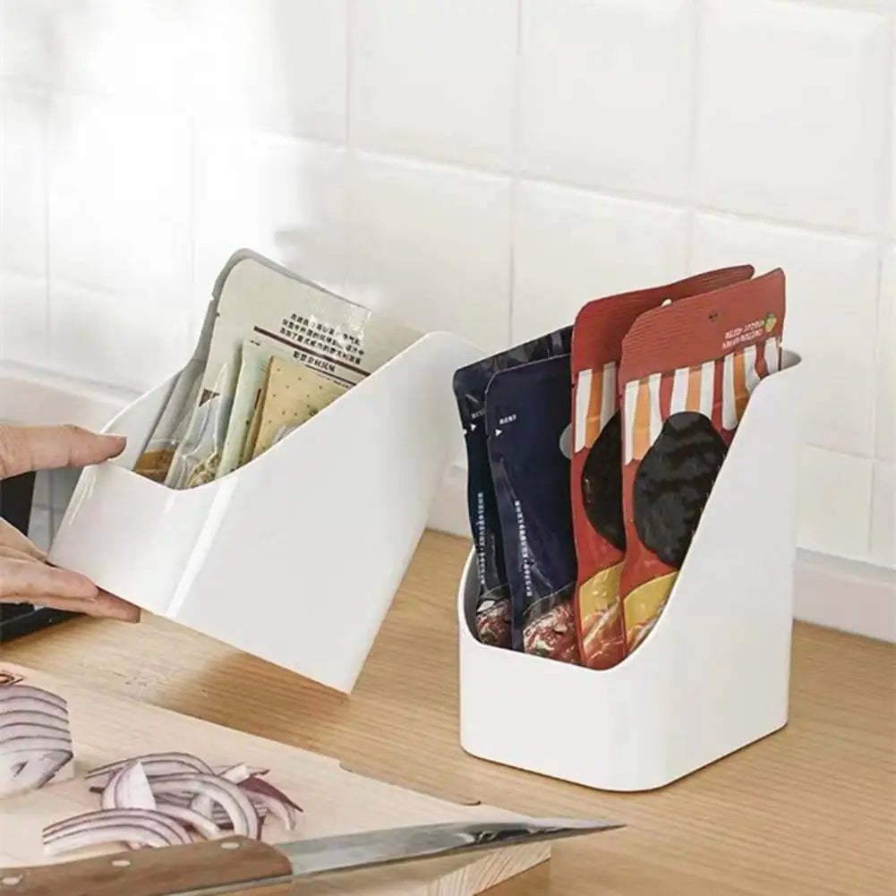 Boîte de Rangement Frigo Empilable – Compacte et Polyvalente pour organiser sachets d'épices et condiments en cuisine