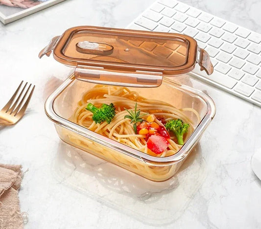Boîte hermétique aliment, boîte de conservation en verre hermétique compatible micro-ondes avec pâtes et légumes