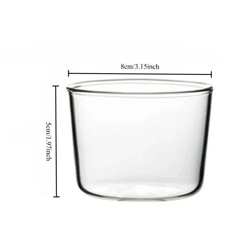 Bol à Dessert en Verre transparent de 8 cm de diamètre et 5 cm de hauteur pour servir vos douceurs