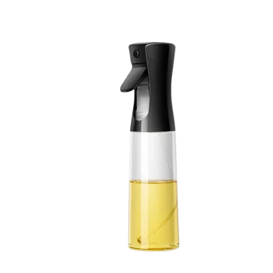 Bouteille Spray à Huile Ustensiles de chef avec pulvérisateur noir et réservoir transparent