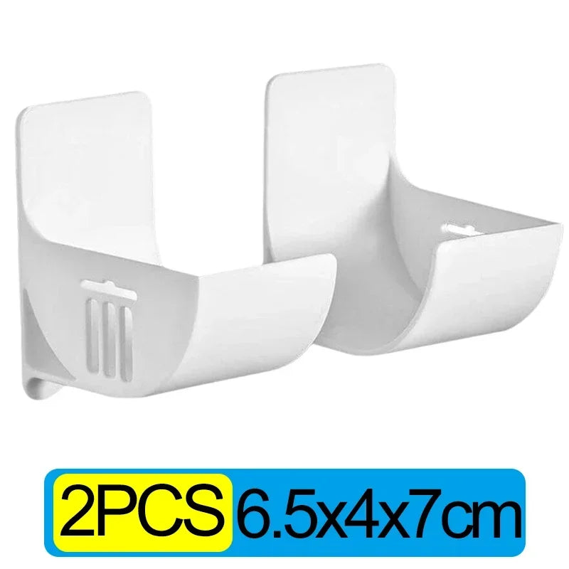 Clips Multifonctions Plastique HIPS – Lot Organisateur 2-20 pcs. Deux supports muraux blancs pour ustensiles 6,5 x 4 x 7 cm