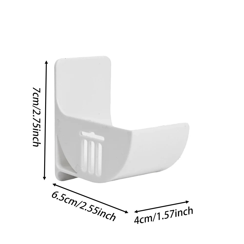 Support mural blanc pour éponges et ustensiles Clips Multifonctions Plastique HIPS – Lot Organisateur 2-20 pcs.