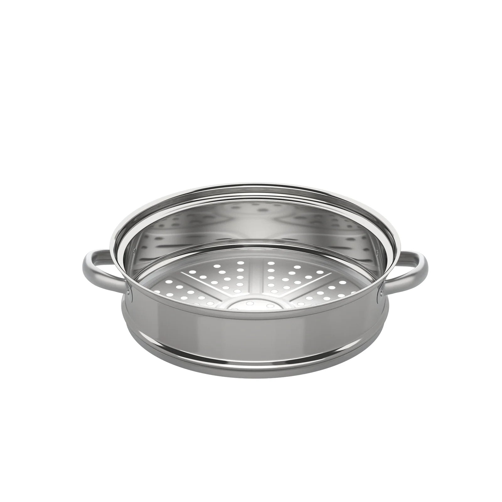 Cuit vapeur inox 3 niveaux – Cuisson saine rapide, insert vapeur en acier inoxydable à poignées pour casseroles