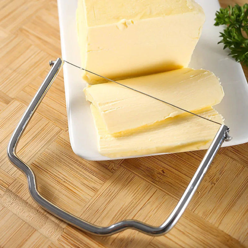 Coupe-fromage et beurre inox – Tranches fines et régulières pour découper le beurre facilement